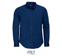 SOLS - Men´s Long Sleeve Stretch Shirt Blake Dark Blue - Gr. - 3XL