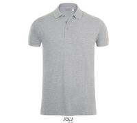 SOLS - Men´s Phoenix Polo Grey Melange - Gr. - XXL