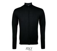 SOLS - Men´s Zipped Knitted Cardigan Gordon Black - Gr. - XL