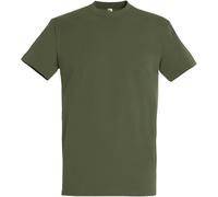 SOLS Mens Imperial Heavyweight Short Sleeve T-Shirt (Army) 2XL