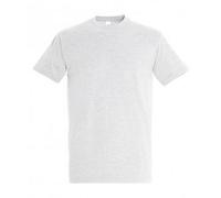 SOLS Mens Imperial Heavyweight Short Sleeve T-Shirt (Ash) L