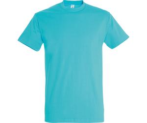 SOLS Mens Imperial Heavyweight Short Sleeve T-Shirt (Blue Atoll) XL