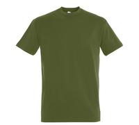 SOLS Mens Imperial Heavyweight Short Sleeve T-Shirt (Dark Khaki) M