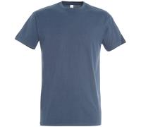 SOLS Mens Imperial Heavyweight Short Sleeve T-Shirt (Denim) L