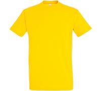 SOLS Mens Imperial Heavyweight Short Sleeve T-Shirt (Gold) XS