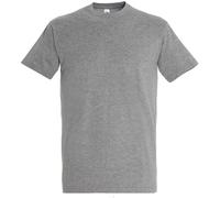 SOLS Mens Imperial Heavyweight Short Sleeve T-Shirt (Grau meliert) L
