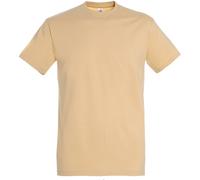 SOLS Mens Imperial Heavyweight Short Sleeve T-Shirt (Sand) M