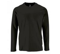 SOLS Mens Imperial Long Sleeve T-Shirt (Tiefschwarz) 3XL