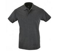 SOLS Mens Perfect Pique Kurzarm-Poloshirt (Charcoal Marl) M