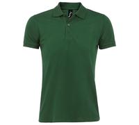 SOLS Mens Perfect Pique Kurzarm-Poloshirt (flaschengrün) L