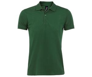 SOLS Mens Perfect Pique Kurzarm-Poloshirt (flaschengrün) S