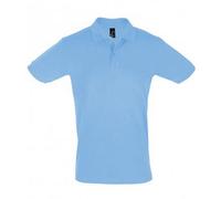 SOLS Mens Perfect Pique Kurzarm-Poloshirt (Himmelblau) S