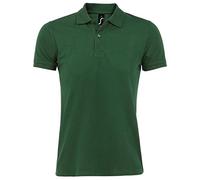 Sols Mens Perfect Pique Polo-Shirt, Kurzarm (L) (Flaschengrün)