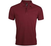 SOLs Mens Prime Pique Plain Kurzarm-Poloshirt (Burgund) L