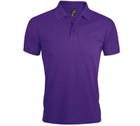 SOLs Mens Prime Pique Plain Kurzarm-Poloshirt (dunkelviolett) 2XL