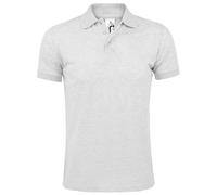 SOLs Mens Prime Pique Plain Kurzarm-Poloshirt (Esche) 3XL