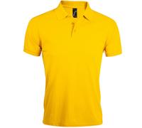 SOLs Mens Prime Pique Plain Kurzarm-Poloshirt (Gold) S