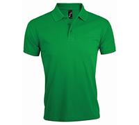 SOLs Mens Prime Pique Plain Kurzarm-Poloshirt (Kelly Green) M