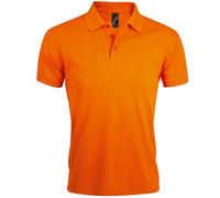 SOLs Mens Prime Pique Plain Kurzarm-Poloshirt (Orange) L