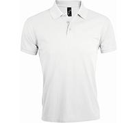 SOLs Mens Prime Pique Plain Kurzarm-Poloshirt (Weiß) S