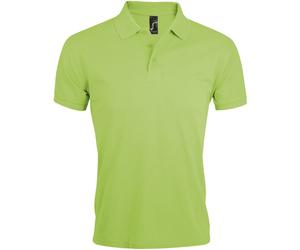 SOLs Mens Prime Pique Plain Short Sleeve Polo Shirt (Apfelgrün) L