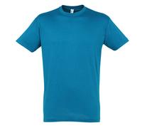 SOLS Mens Regent T-Shirt mit kurzen Ärmeln (Blue Atoll) S