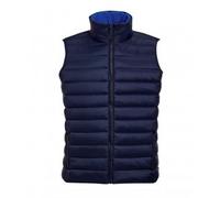 SOLS Mens Wave gepolsterte wasserabweisende Weste (Marine) 2XL