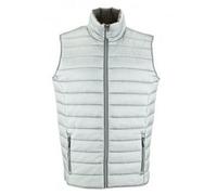 SOLS Mens Wave gepolsterte wasserabweisende Weste (Metall Grau) XL