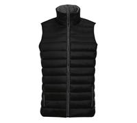SOLS Mens Wave Stepp Bodywarmer/Weste wasserabweisende (Schwarz) XL