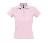 Sols People Damen Polo-Shirt, Kurzarm (S) (Hellrosa)