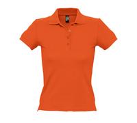SOLS - PEOPLE Kurzärmeliges Polo-Shirt - Damen (Orange) M