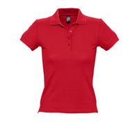 SOLS - PEOPLE Kurzärmeliges Polo-Shirt - Damen (Rot) XL