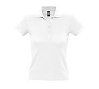 SOLS - PEOPLE Kurzarm Polo-Shirt - Damen (Weiß) L