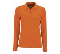 SOLS - "Perfect" Poloshirt für Damen Langärmlig (Orange) S