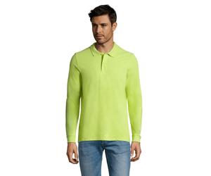 SOLS - "Perfect" Poloshirt für Herren Langärmlig (Apfelgrün) M