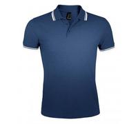 SOLS - Polo manches courtes PASADENA - Homme (Bleu marine/blanc) 2XL