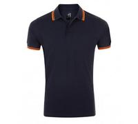 SOLS - Polo manches courtes PASADENA - Homme (Bleu marine/orange) S