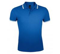 SOLS - Polo manches courtes PASADENA - Homme (Bleu roi/blanc) XL