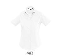 SOLS - Popeline-Blouse Escape Short Sleeve White - Gr. - M