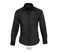 SOLS - Popeline-Blouse Executive Long Sleeve Black - Gr. - XXL