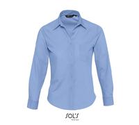 SOLS - Popeline-Blouse Executive Long Sleeve Middle Blue - Gr. - 3XL