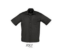 SOLS - Popeline-Shirt Bristol Short Sleeve Black - Gr. - 4XL