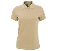 Sols Prime Damen Pique Polo-Shirt, Kurzarm (S) (Sand)