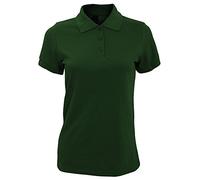 Sols Prime Damen Pique Polo-Shirt, Kurzarm (XL) (Flaschengrün)