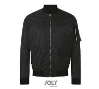 SOLS Herren Bomber Jacke Fashion Bomberjacke 01616 black 3XL