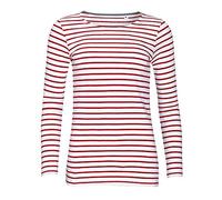 Sol's Damen Langarm-T-Shirt L01403 – Gestreift, Marine/Weiß – Größe XS