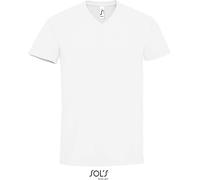 L02940 SOL´S IMPERAL V-Ausschnitt Herren T-Shirt White XL