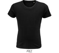 SOLS Schweres Kinder Bio T-Shirt 03578 deep black 8 Jahre (118/128)