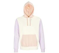 Sol's Sol´s Unisex Hooded Sweatshirt Sweater Hoody Collins 3-farbig Bio Baumwolle Recyceltes Polyester Vegan Off White/Creamy Pink/Creamy B L