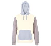 Sol's Sol´s Unisex Hooded Sweatshirt Sweater Hoody Collins 3-farbig Bio Baumwolle Recyceltes Polyester Vegan Natural/Creamy Blue/Light Grey S